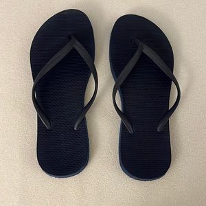 Old navy flip flops. Dark blue. Barely warn.